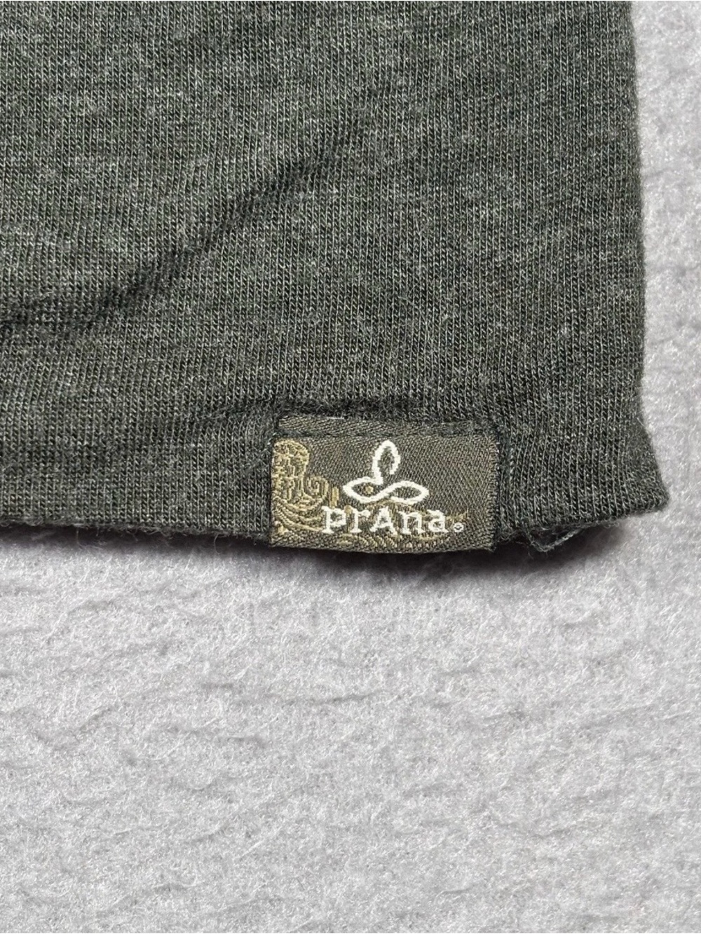 PrAna Foundation Munra Wrap Open Cardigan Sweater Womens Medium Green Heather - Picture 5 of 10